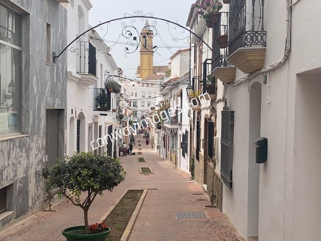 a typical street in Estepona Spain not far from the beach